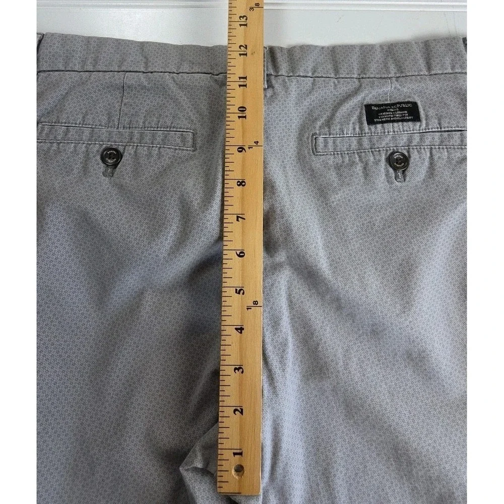 Banana Republic Men's Mason Athletic Tapered Fit Grey GEOMETRIC  Size 34X34
